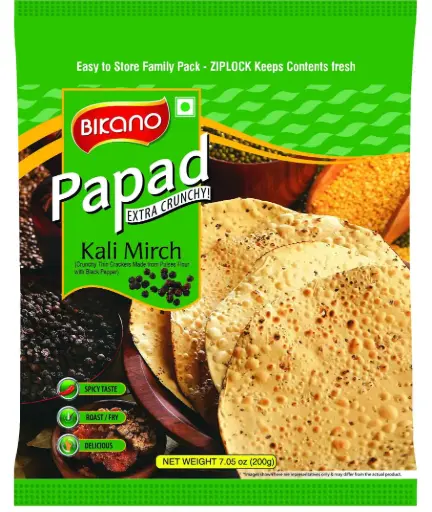 [70133] Bikano Papad Kali Mirch 200g